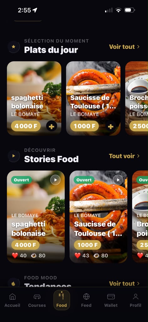 Restaurants dans TRANSMVET